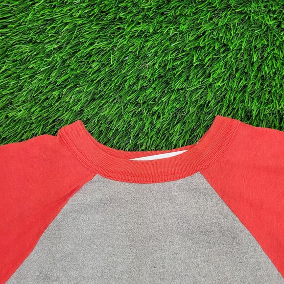 Vintage NC State Wolfpack Baseball Tee Shirt M/L 19x29 USA 3/4 Sleeve Raglan - Picture 2 of 13